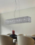 Z-Lite Terra 9 Light Linear Chandelier in Chrome Finish Model: 872CH-45