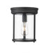 Z-Lite Thayer 1 Light Flush Mount in Brushed Nickel Finish Model: 742F9-BN