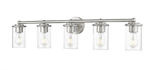 Z-Lite Thayer 5 Light Vanity in Brushed Nickel Finish Model: 742-5V-BN