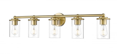 Z-Lite Thayer 5 Light Vanity in Brushed Nickel Finish Model: 742-5V-BN