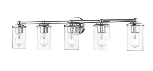 Z-Lite Thayer 5 Light Vanity in Brushed Nickel Finish Model: 742-5V-BN