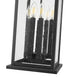 Z-Lite Tiberius 6 Light Outdoor Chain Mount Ceiling Fixture in Black Finish Model: 5017CHXL-BK