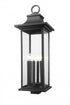 Z-Lite Tiberius 6 Light Outdoor Post Mount Fixture in Black Finish Model: 5017PHXLS-BK