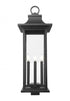 Z-Lite Tiberius 6 Light Outdoor Post Mount Fixture in Black Finish Model: 5017PHXLS-BK