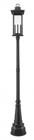 Z-Lite Tiberius 6 Light Outdoor Post Mounted Fixture in Black Finish Model: 5017PHXLR-564P-BK