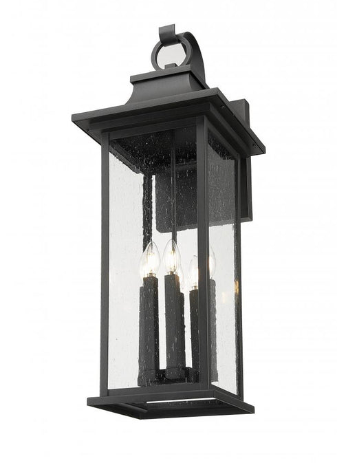 Z-Lite Tiberius 6 Light Outdoor Wall Light in Black Finish Model: 5017XL-BK