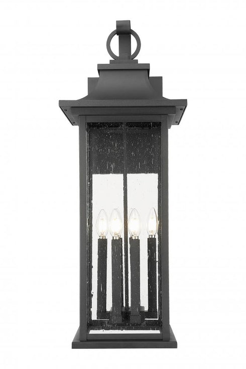 Z-Lite Tiberius 6 Light Outdoor Wall Light in Black Finish Model: 5017XL-BK
