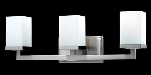 Z-Lite Tidal 3 Light Vanity in Brushed Nickel Finish Model: 1900-3V