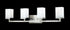 Z-Lite Tidal 4 Light Vanity in Brushed Nickel Finish Model: 1900-4V