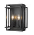 Z-Lite Titania 2 Light Wall Sconce in Black + Brushed Nickel Finish Model: 454-2S-BK-BN