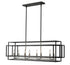 Z-Lite Titania 8 Light Linear Chandelier in Black + Brushed Nickel Finish Model: 454-44L-BK-BN