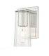 Z-Lite Titus 1 Light Wall Sconce in Brushed Nickel Finish Model: 826-1S-BN