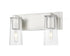 Z-Lite Titus 2 Light Vanity in Brushed Nickel Finish Model: 826-2V-BN