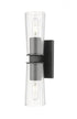 Z-Lite Titus 2 Light Wall Sconce in Brushed Nickel Finish Model: 826-2S-BN