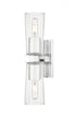 Z-Lite Titus 2 Light Wall Sconce in Brushed Nickel Finish Model: 826-2S-BN