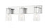 Z-Lite Titus 3 Light Vanity in Brushed Nickel Finish Model: 826-3V-BN