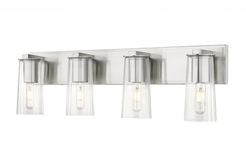 Z-Lite Titus 4 Light Vanity in Brushed Nickel Finish Model: 826-4V-BN