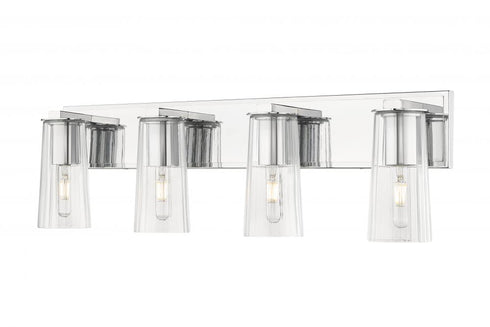 Z-Lite Titus 4 Light Vanity in Brushed Nickel Finish Model: 826-4V-BN