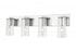 Z-Lite Titus 4 Light Vanity in Brushed Nickel Finish Model: 826-4V-BN