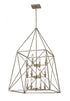Z-Lite Trestle 12 Light Chandelier in Antique Silver Finish Model: 447-12AS