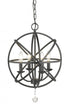Z-Lite Tull 4 Light Chandelier in Matte Black Finish Model: 458-16MB