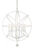 Z-Lite Tull 8 Light Chandelier in Matte Black Finish Model: 458-30MB