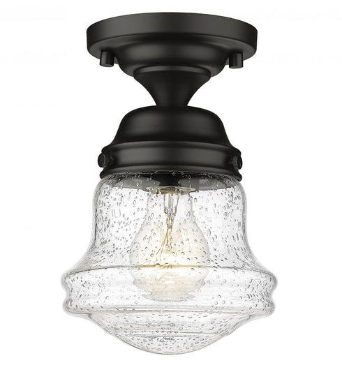 Z-Lite Vaughn 1 Light Flush Mount in Brushed Nickel Finish Model: 735F1-BN