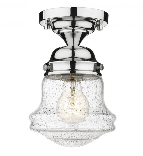 Z-Lite Vaughn 1 Light Flush Mount in Brushed Nickel Finish Model: 735F1-BN
