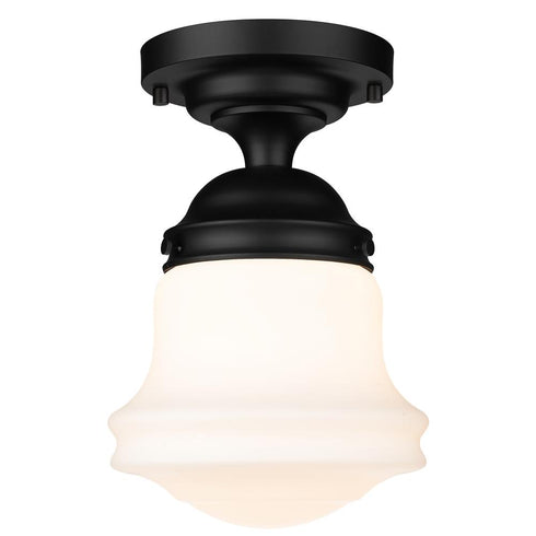 Z-Lite Vaughn 1 Light Flush Mount in Brushed Nickel Finish Model: 735F10-BN