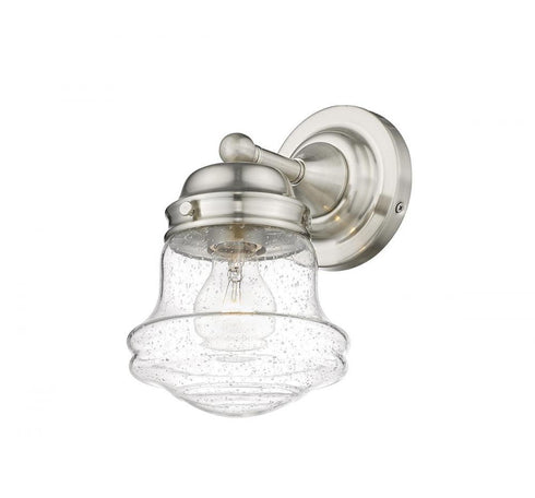 Z-Lite Vaughn 1 Light Wall Sconce in Brushed Nickel Finish Model: 735-1S-BN