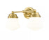 Z-Lite Vaughn 2 Light Vanity in Brushed Nickel Finish Model: 735-2V-BN