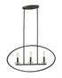 Z-Lite Verona 3 Light Linear Chandelier in Brushed Nickel Finish Model: 2010-3L-BN