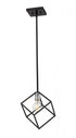 Z-Lite Vertical 1 Light Pendant in Bronze + Olde Brass Finish Model: 478P11-BRZ-OBR