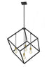Z-Lite Vertical 4 Light Chandelier in Bronze + Olde Brass Finish Model: 478P34-BRZ-OBR