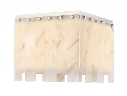 Z-Lite Viviana 4 Light Flush Mount in Polished Nickel Finish Model: 345F13-PN