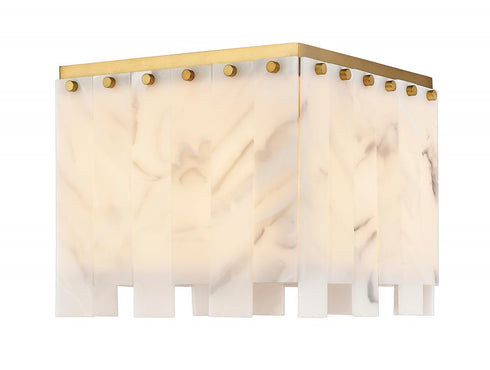 Z-Lite Viviana 4 Light Flush Mount in Polished Nickel Finish Model: 345F13-PN