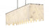 Z-Lite Viviana 7 Light Linear Chandelier in Polished Nickel Finish Model: 345-49L-PN