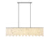 Z-Lite Viviana 7 Light Linear Chandelier in Polished Nickel Finish Model: 345-49L-PN