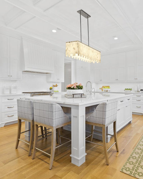 Z-Lite Viviana 7 Light Linear Chandelier in Polished Nickel Finish Model: 345-49L-PN