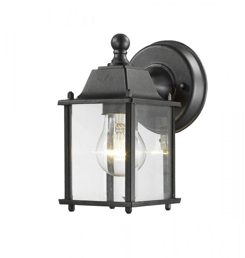 Z-Lite Waterdown 1 Light Outdoor Wall Light in Black Finish Model: 551BK