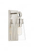 Z-Lite Wentworth 1 Light Wall Sconce in Brushed Nickel Finish Model: 2300-1SS-BN