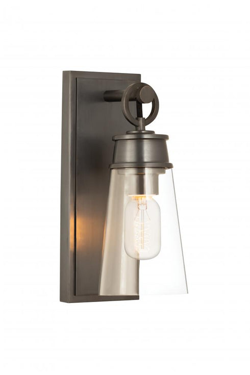 Z-Lite Wentworth 1 Light Wall Sconce in Brushed Nickel Finish Model: 2300-1SS-BN