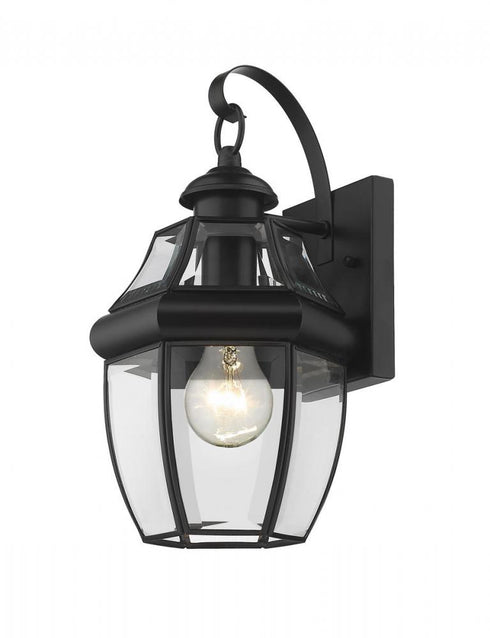 Z-Lite Westover 1 Light Outdoor Wall Light in Black Finish Model: 580S-BK