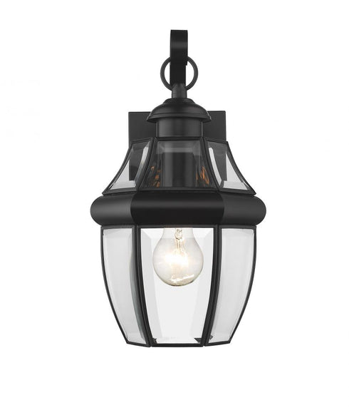 Z-Lite Westover 1 Light Outdoor Wall Light in Black Finish Model: 580S-BK