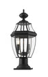 Z-Lite Westover 2 Light Outdoor Pier Mounted Fixture in Black Finish Model: 580PHM-533PM-BK