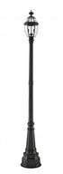 Z-Lite Westover 2 Light Outdoor Post Mounted Fixture in Black Finish Model: 580PHM-567P-BK