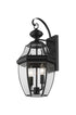Z-Lite Westover 2 Light Outdoor Wall Light in Black Finish Model: 580M-BK