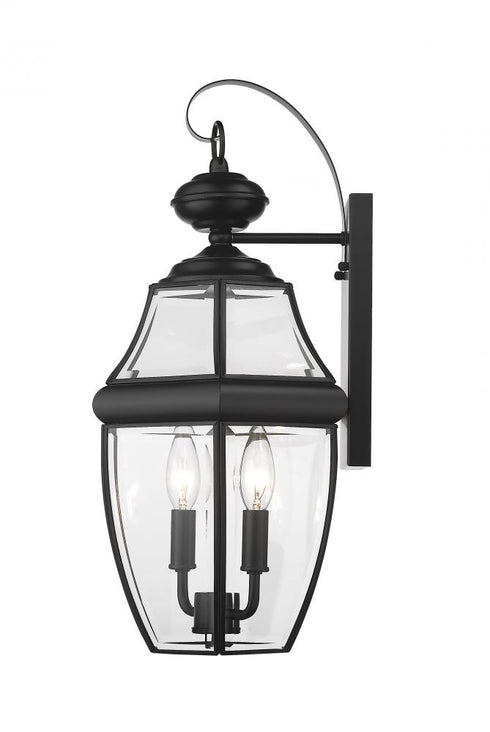 Z-Lite Westover 2 Light Outdoor Wall Light in Black Finish Model: 580M-BK