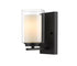 Z-Lite Willow 1 Light Wall Sconce in Brushed Nickel Finish Model: 426-1S-BN