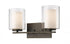 Z-Lite Willow 2 Light Vanity in Brushed Nickel Finish Model: 426-2V-BN